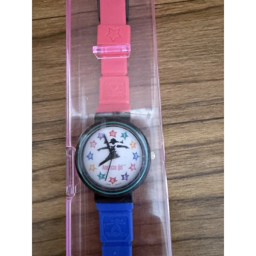 American Girl Watch Pleasant Company Pink/Blue Buckle Band Girl Of Today Retired